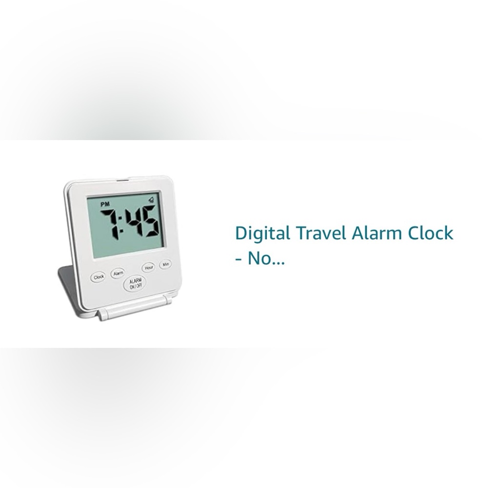 Small Travel-Size Alarm Clock - Brand New, Never Opened!